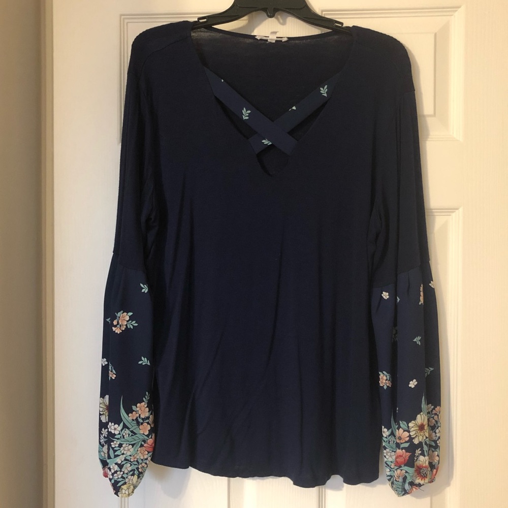 Maurice’s Floral Sleeve Top